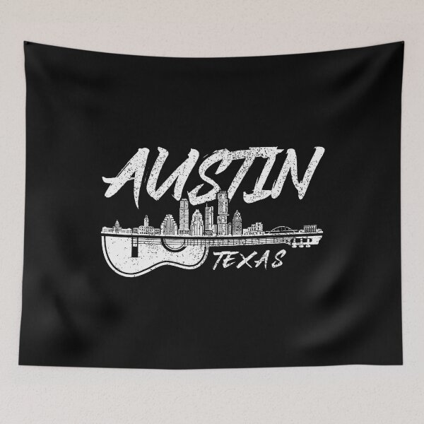 Item preview, Austin Texas Guitar Player Skyline Folk Blues Country Music designed and sold by EdithKelly1.