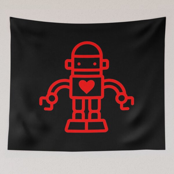 Item preview, Cute Kawaii Robot with Heart  designed and sold by DesignsMjB.