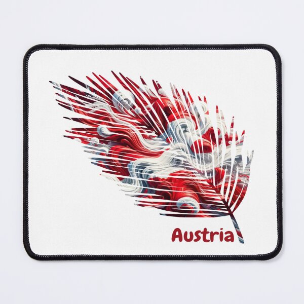 Item preview, Abstract Austria Flag – Feather Design designed and sold by ArteJorge48.