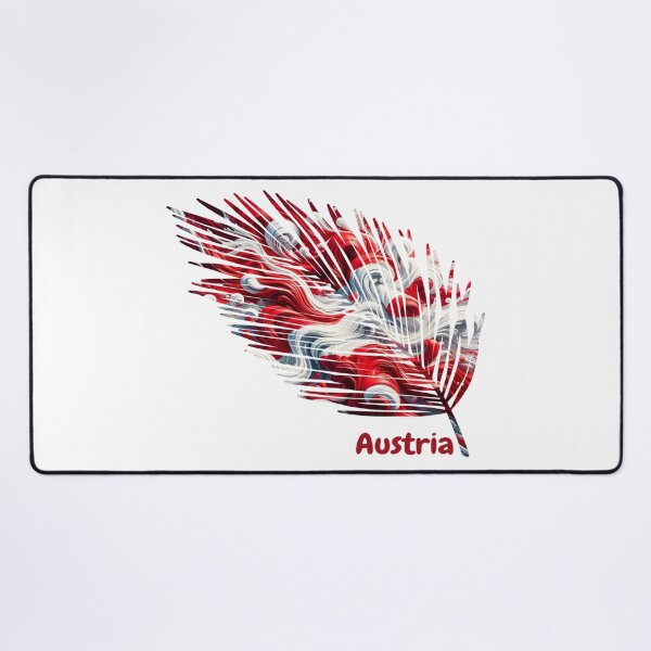 Item preview, Abstract Austria Flag – Feather Design designed and sold by ArteJorge48.