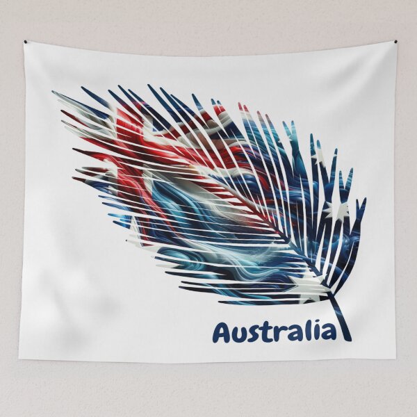 Item preview, Abstract Australia Flag – Feather Design designed and sold by ArteJorge48.