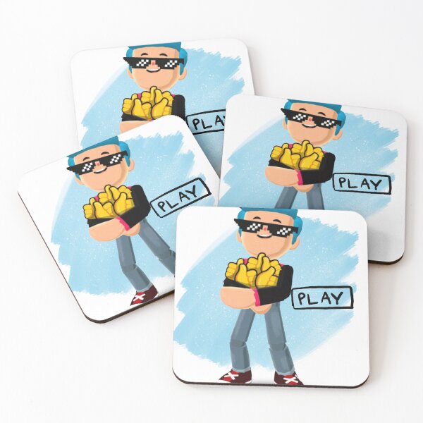 Item preview, PKXD Cool Gamer Boy | Funny Play Button Meme Art | Thug Life Glasses Gaming Character designed and sold by Ynteen.