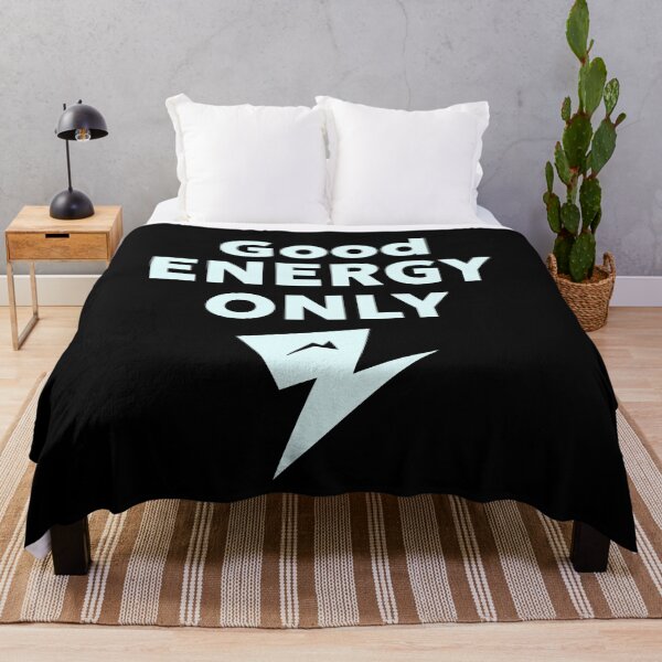 Item preview, Good Energy Only Positive Vibes Text Art designed and sold by Combat Skies.