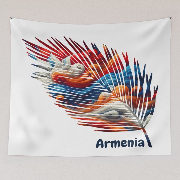 Item preview, Abstract Armenia Flag – Feather Design designed and sold by ArteJorge48.