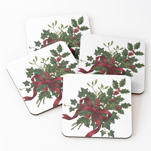 Item preview, Christmas Holly Berries Design - Elegant Holiday Botanical Gift" designed and sold by jkaestheticss.