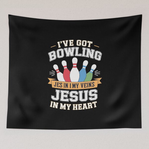 Item preview, I've Got Bowling In My Veins Jesus In My Heart  designed and sold by MythWoot.