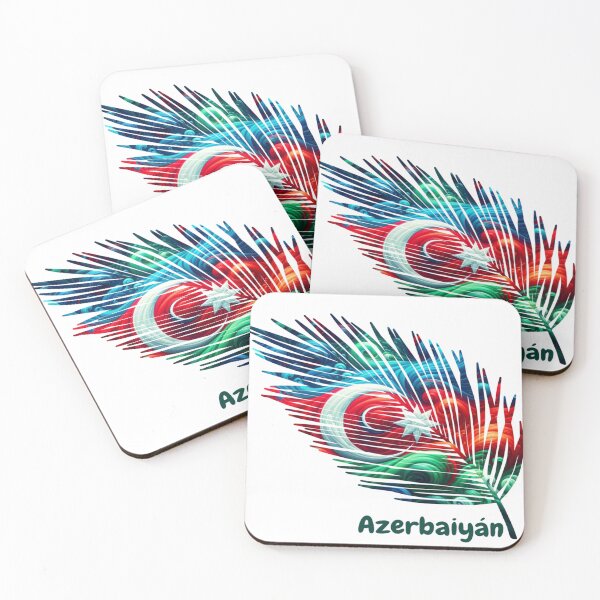 Item preview, Abstract Azerbaijan Flag – Feather Design designed and sold by ArteJorge48.