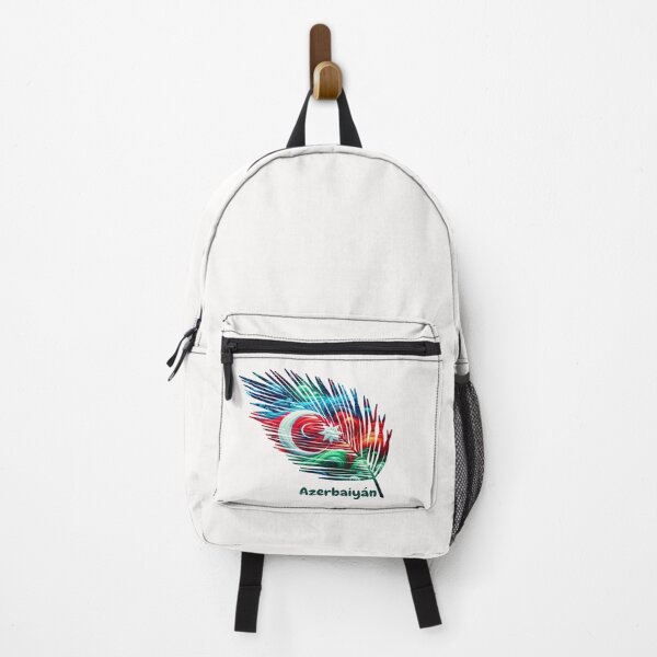Item preview, Abstract Azerbaijan Flag – Feather Design designed and sold by ArteJorge48.