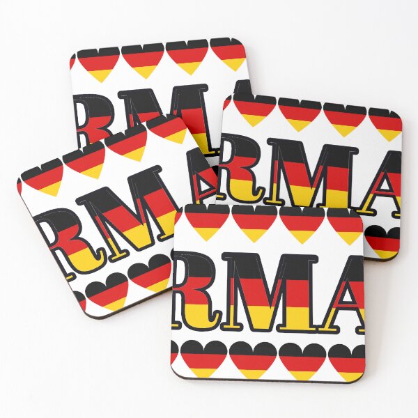 Item preview, Germany Flag Letters And Hearts designed and sold by TheIconSmith.