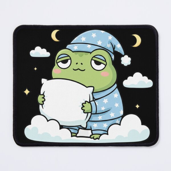 Item preview, Sleepy Mr. Frog – Cute Pajama Kawaii mr Frog T-Shirt designed and sold by harinshop ⭐⭐⭐⭐⭐.