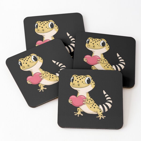 Item preview, Leopard Gecko Animal Valentine Lovers Reptile designed and sold by JanieLucia.