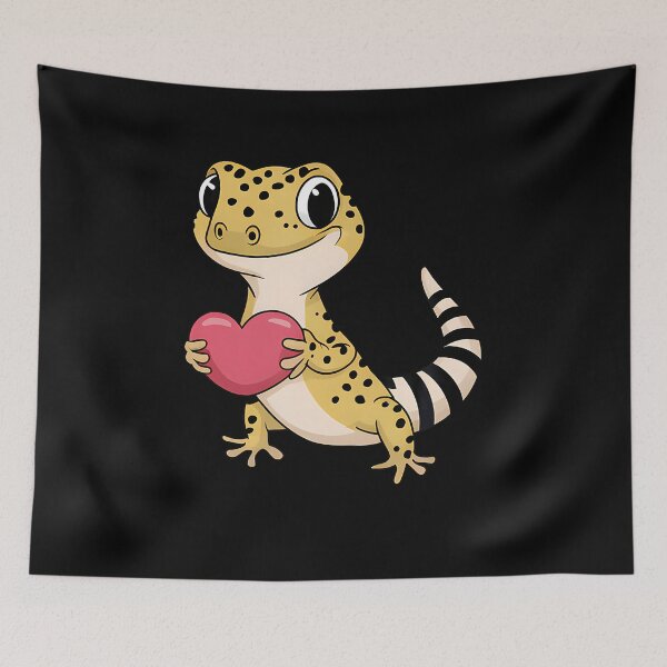 Item preview, Leopard Gecko Animal Valentine Lovers Reptile designed and sold by JanieLucia.