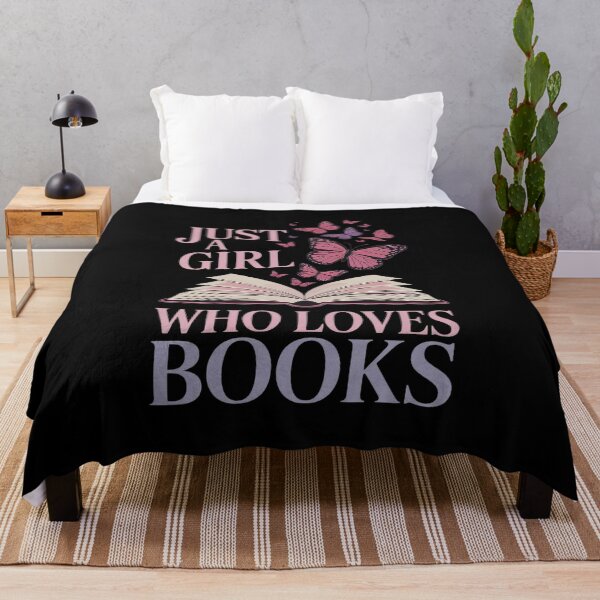 Item preview, Just A Girl Who Loves Books Lovers Women Book Worm Reading designed and sold by MythWoot.