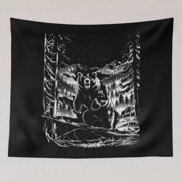 Item preview, Protect Our Parks Not Profits Bear Alt US National Parks  designed and sold by VerseFarm.