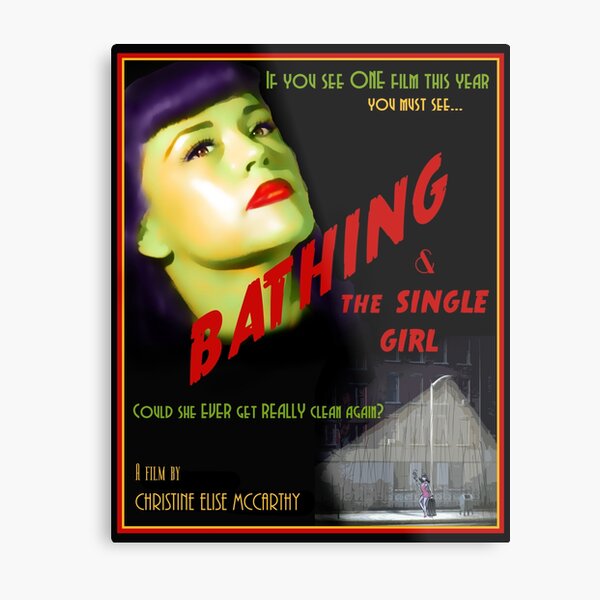 Bathing & the Single Girl Poster Metal Print
