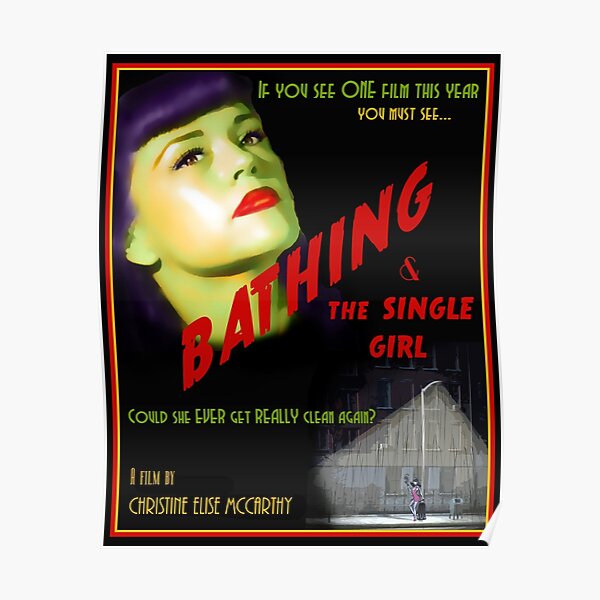 Bathing & the Single Girl Poster Poster