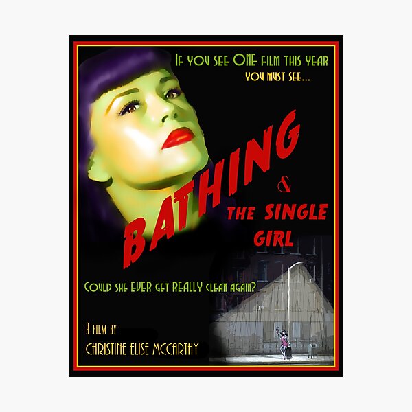 Bathing & the Single Girl Poster Photographic Print