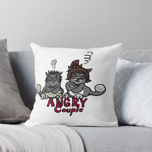 Item preview, Cute Cat Couple – Angry Couple designed and sold by onurunderartworks.