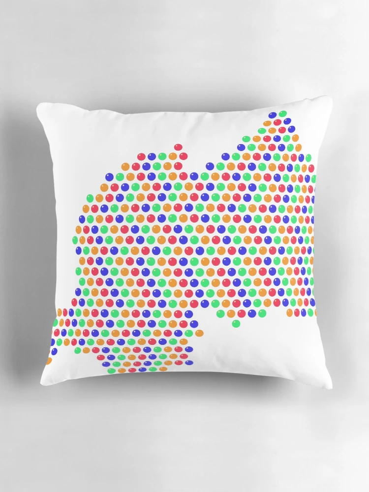 Thumbnail 3 of 4, Pillow, Multicolored Rhinestone Rwanda designed and sold by TheIconSmith.