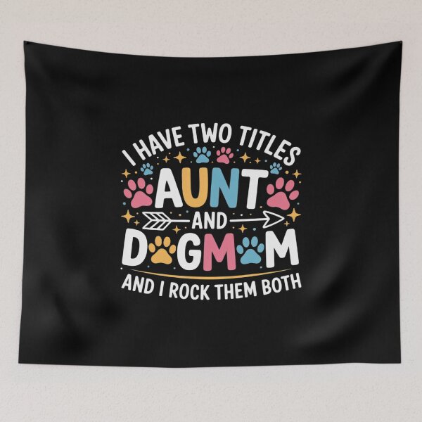 Item preview, Rockin' The Dog Mom and Aunt Life Floral Aunty Pug Lover  designed and sold by RsFilsingerArt.