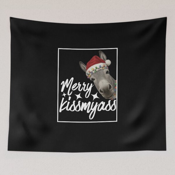 Item preview, Merry Kissmyass Donkey Sarcastic Xmas Funny Pajama Christmas designed and sold by love3617.