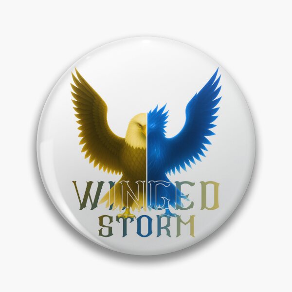 Item preview, Winged Storm T-Shirt: Dual Tone Eagle Graphic – Blue Lightning & Gold Power designed and sold by KarimFisal.