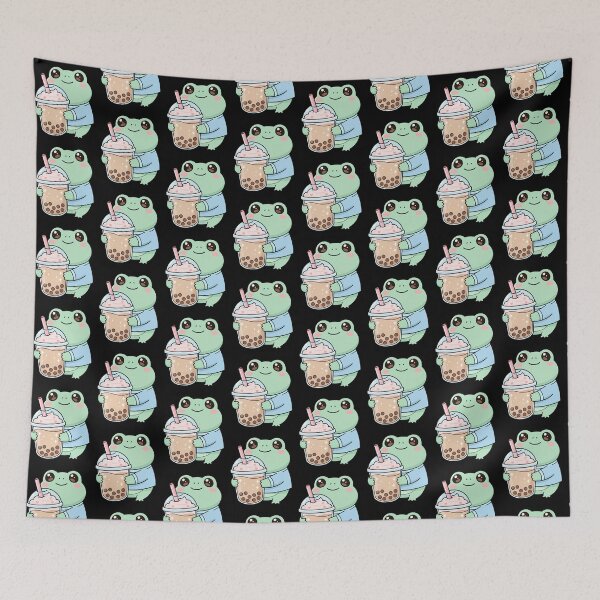 Item preview, Bubble Tea Mr. Frog – Cute Kawaii Frog Boba T-Shirt designed and sold by harinshop ⭐⭐⭐⭐⭐.