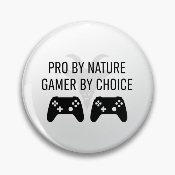 Item preview, Pro by Nature Gamer by Choice – Minimalist Gaming Tee designed and sold by LoganDzign.