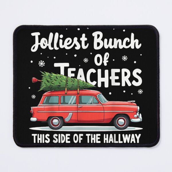 Item preview, Jolliest Bunch Of Teachers Vintage Station Wagon Christmas Tree designed and sold by GenioFin.
