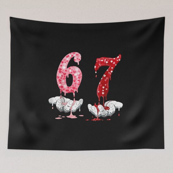 Item preview, 67 Meme Funny 6 7 Gen Alpha Slang Hands Valentine Gift designed and sold by diyoor.
