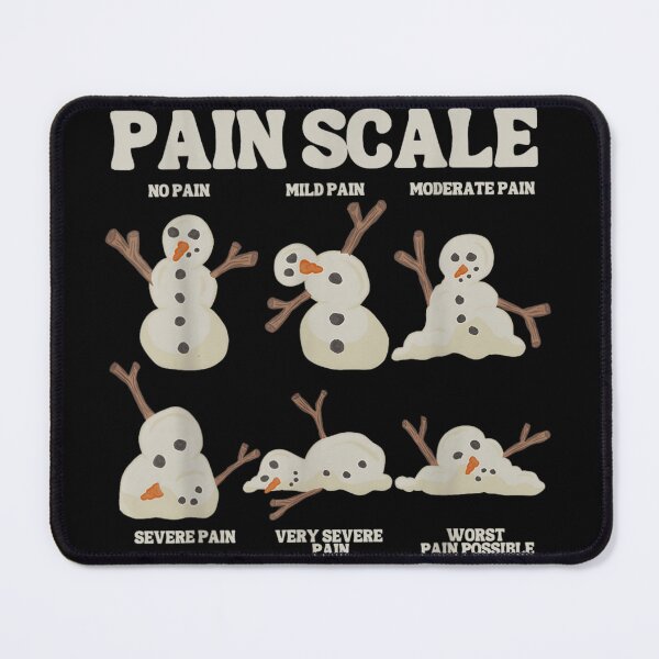 Item preview, Funny Melting Snowman Pain Scale Medical Humor Christmas Joke designed and sold by GenioFin.