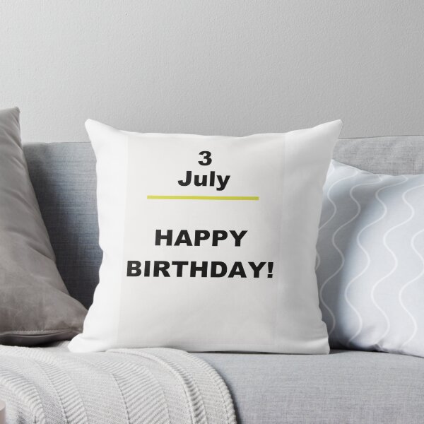 Item preview, Minimalist Happy Birthday Design — July 3 designed and sold by ariksworld.