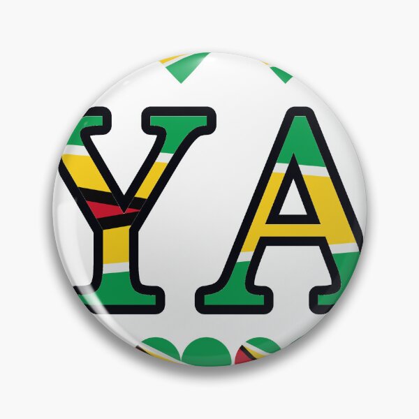 Item preview, Guyana Flag Letters And Hearts designed and sold by TheIconSmith.