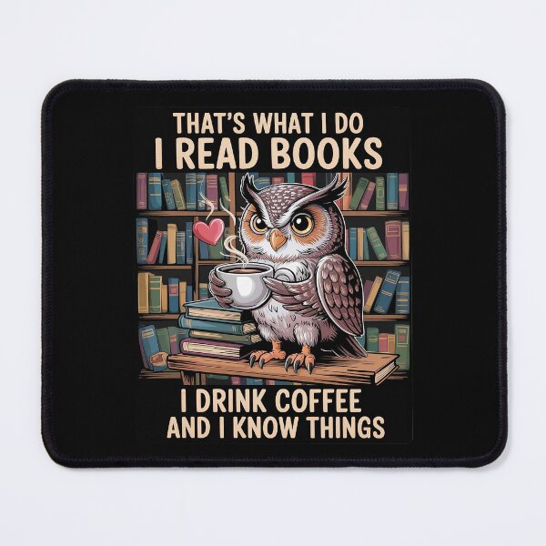 Item preview, Night Owl Book Nerd Reading Coffee Lover Librarian Squad  designed and sold by MythWoot.