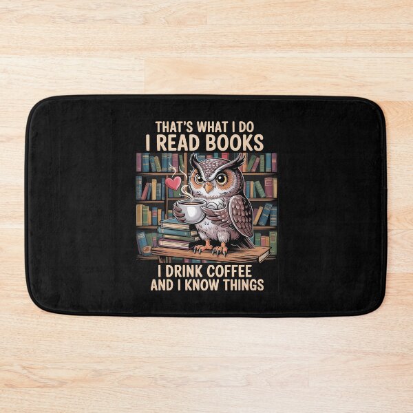 Item preview, Night Owl Book Nerd Reading Coffee Lover Librarian Squad  designed and sold by MythWoot.