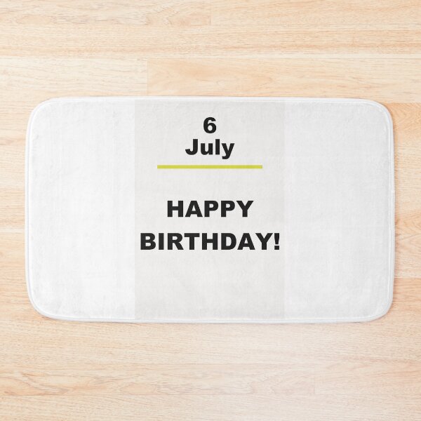 Item preview, Minimalist Happy Birthday Design — July 6 designed and sold by ariksworld.