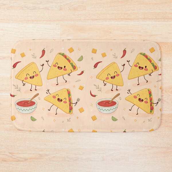 Item preview, Cute Kawaii Quesadilla Trio – Funny Cheese Food Art  designed and sold by VividOrganica.