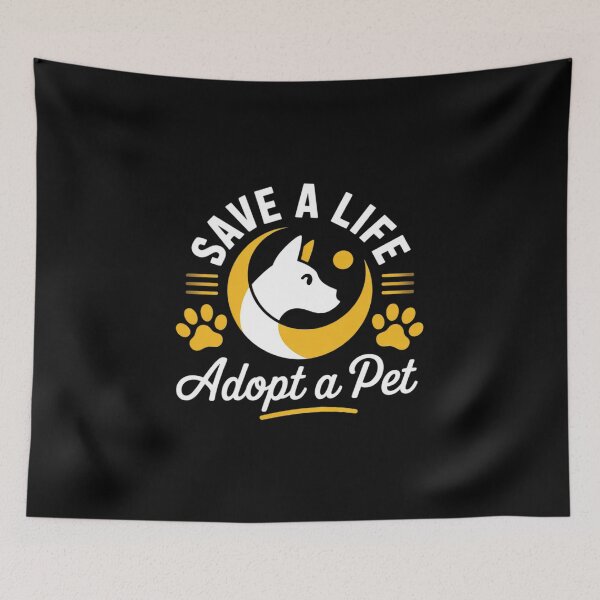 Item preview, Save A Life Adopt a Pet - give dogs a second chance  designed and sold by RsFilsingerArt.