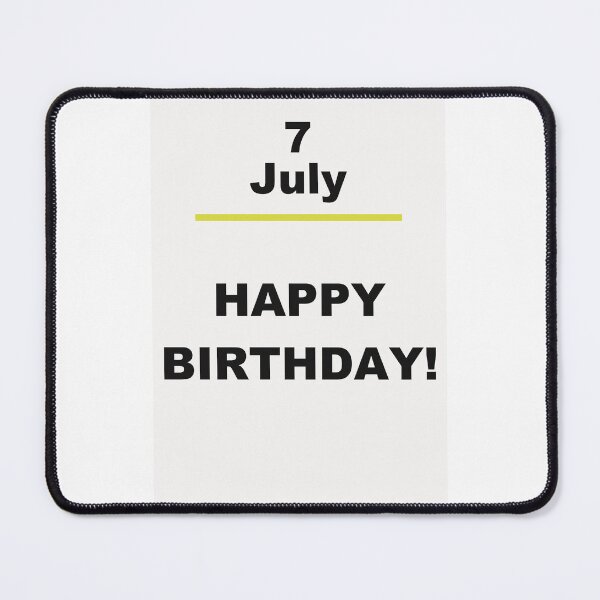 Item preview, Minimalist Happy Birthday Design — July 7 designed and sold by ariksworld.