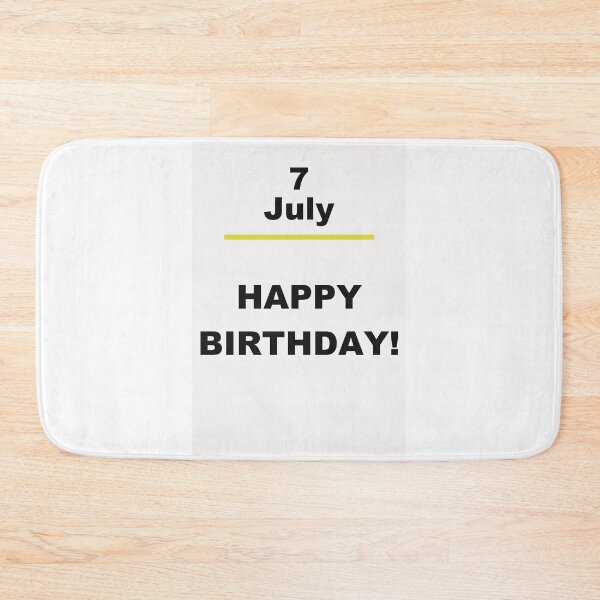Item preview, Minimalist Happy Birthday Design — July 7 designed and sold by ariksworld.
