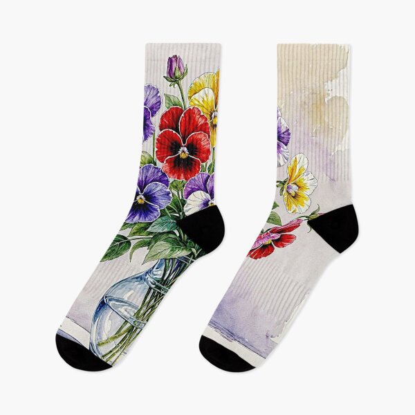 Item preview, Vibrant Pansy flowers designed and sold by Helios Be. Lavsh.