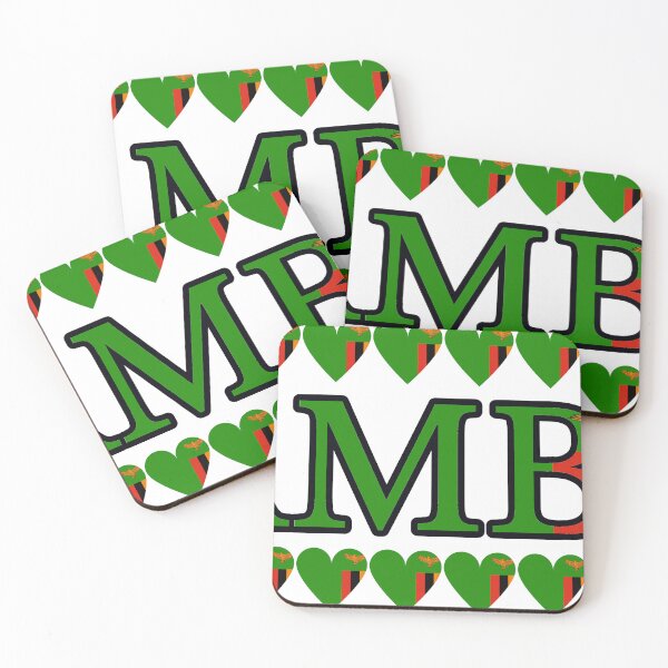 Item preview, Zambia Flag Letters And Hearts designed and sold by TheIconSmith.