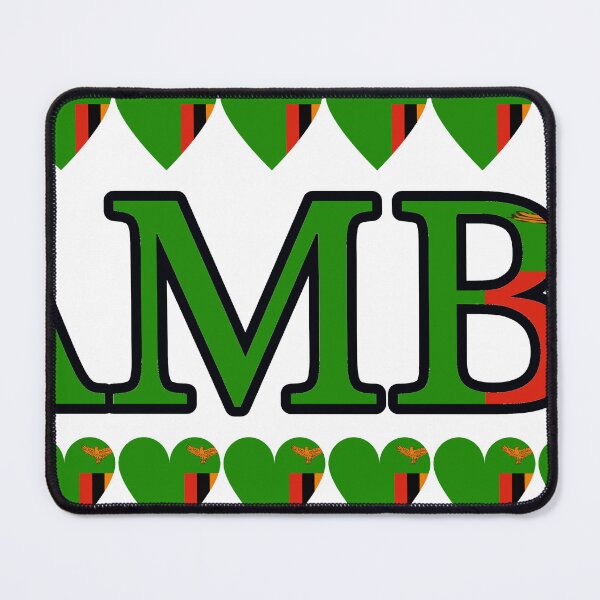 Item preview, Zambia Flag Letters And Hearts designed and sold by TheIconSmith.