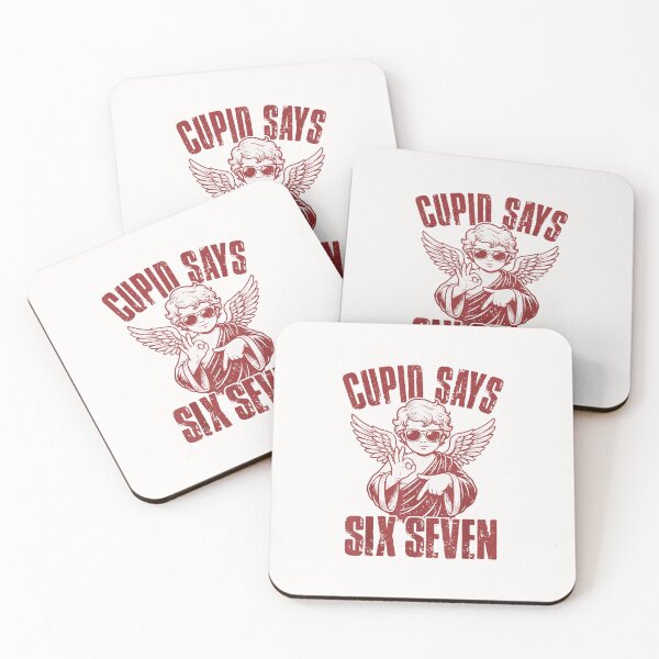 Item preview, Funny Cupid Says 6 7 Valentine Couple Matching Six Seven designed and sold by diyoor.