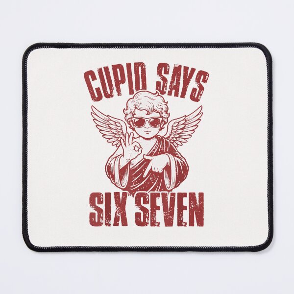 Item preview, Funny Cupid Says 6 7 Valentine Couple Matching Six Seven designed and sold by diyoor.