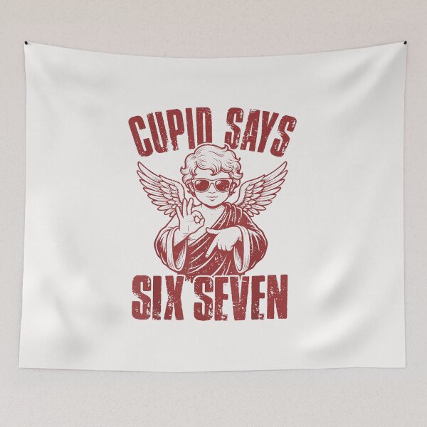 Item preview, Funny Cupid Says 6 7 Valentine Couple Matching Six Seven designed and sold by diyoor.