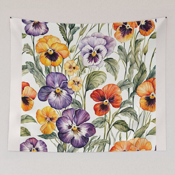 Item preview, Vibrant Pansy flowers #1 designed and sold by Helios Be. Lavsh.