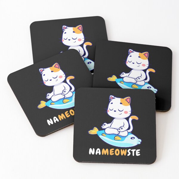 Item preview, Yoga Cat Nameowste Meditation Zen Kitten Namaste Funny designed and sold by KatheWanda.