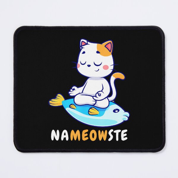 Item preview, Yoga Cat Nameowste Meditation Zen Kitten Namaste Funny designed and sold by KatheWanda.