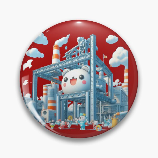 Item preview, POSCO Pohang Steelworks 3D Sketch — Iconic Korean Industrial Landscape” , designed and sold by PaintMeWorld.